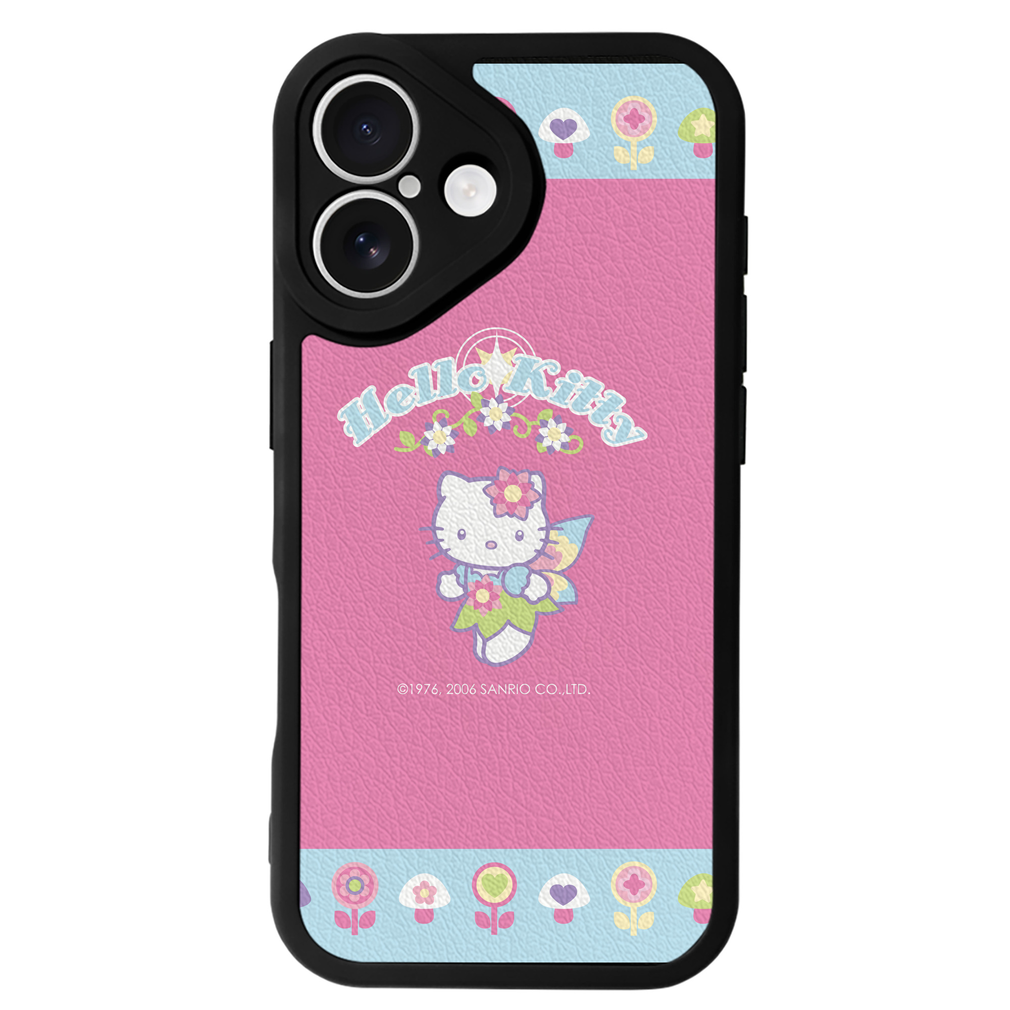 （画像用） Hello Kitty ハローキティ 【iPhone 16シリーズ対応】シリコンスマホケース（レザー調） 材質：シリコン